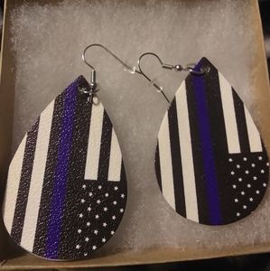 Back the Blue earrings